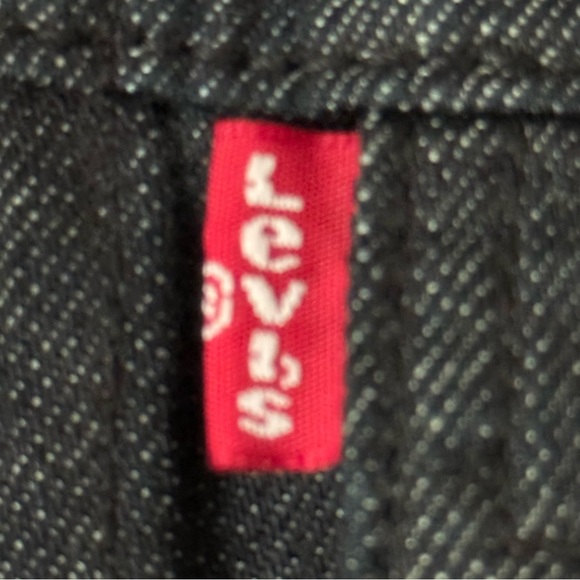 Levis Mens Black Denim Trucker Jacket Medium Pockets Buttons Durable Lightweight - Picture 5 of 15